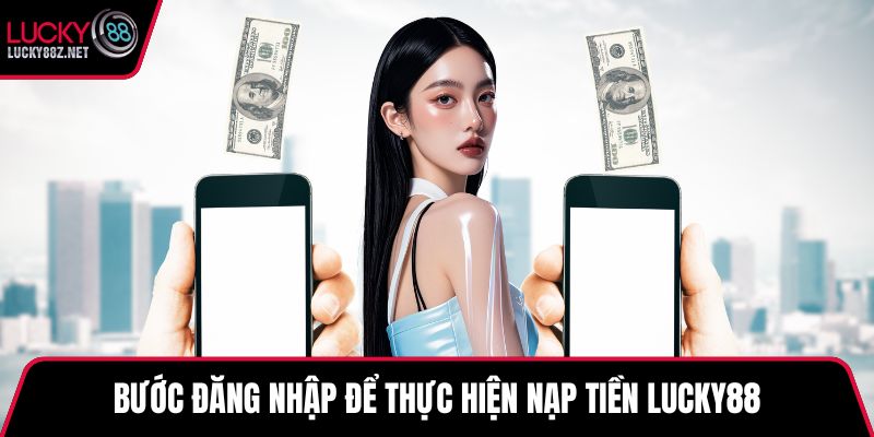 Bước đăng nhập để thực hiện nạp tiền LUCKY88